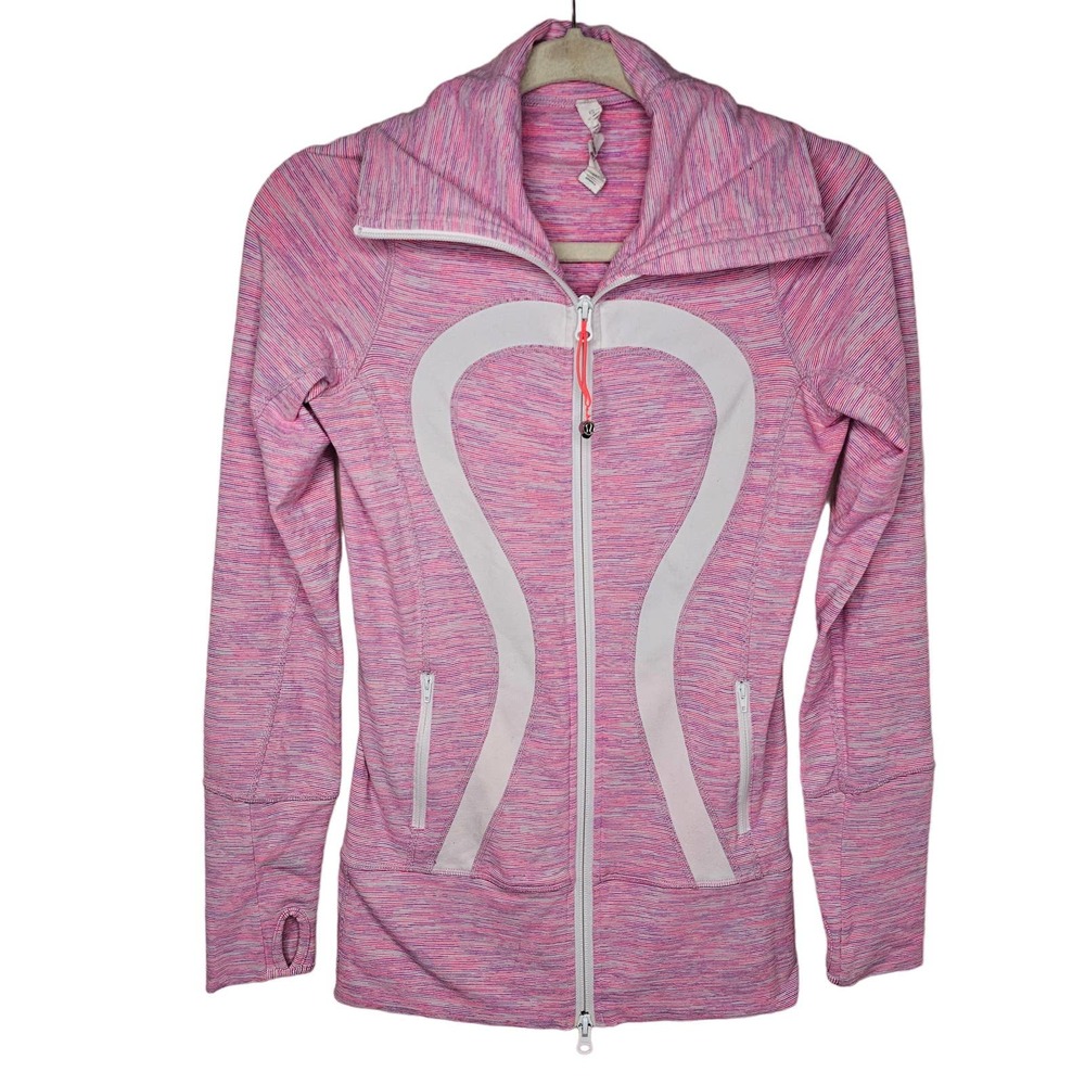 Lululemon In Stride Jacket
Sz 2 Womens Wee Are From Space Pink White